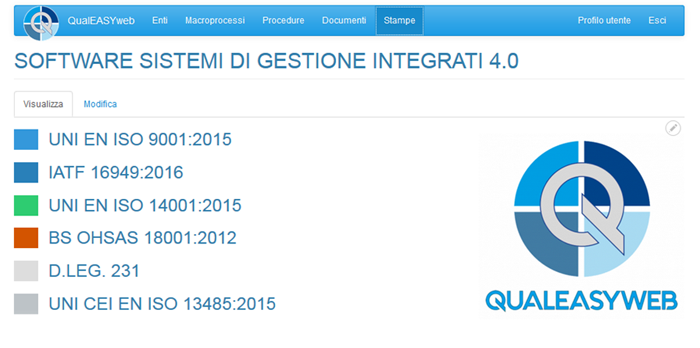 QualEasyWEB - software sistemi qualità